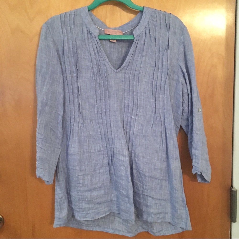 DONATED 100% linen top